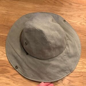 Hamilton Stores Men's Gray Safari Hat Vintage Large Made In USA
